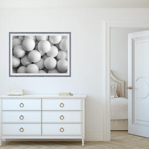 Golf Balls Print, Black and White, Vintage Golf Poster, Golf Printable Wall Art, Teen Boys Room Decor, Digital Download, Golf Lovers Gifts