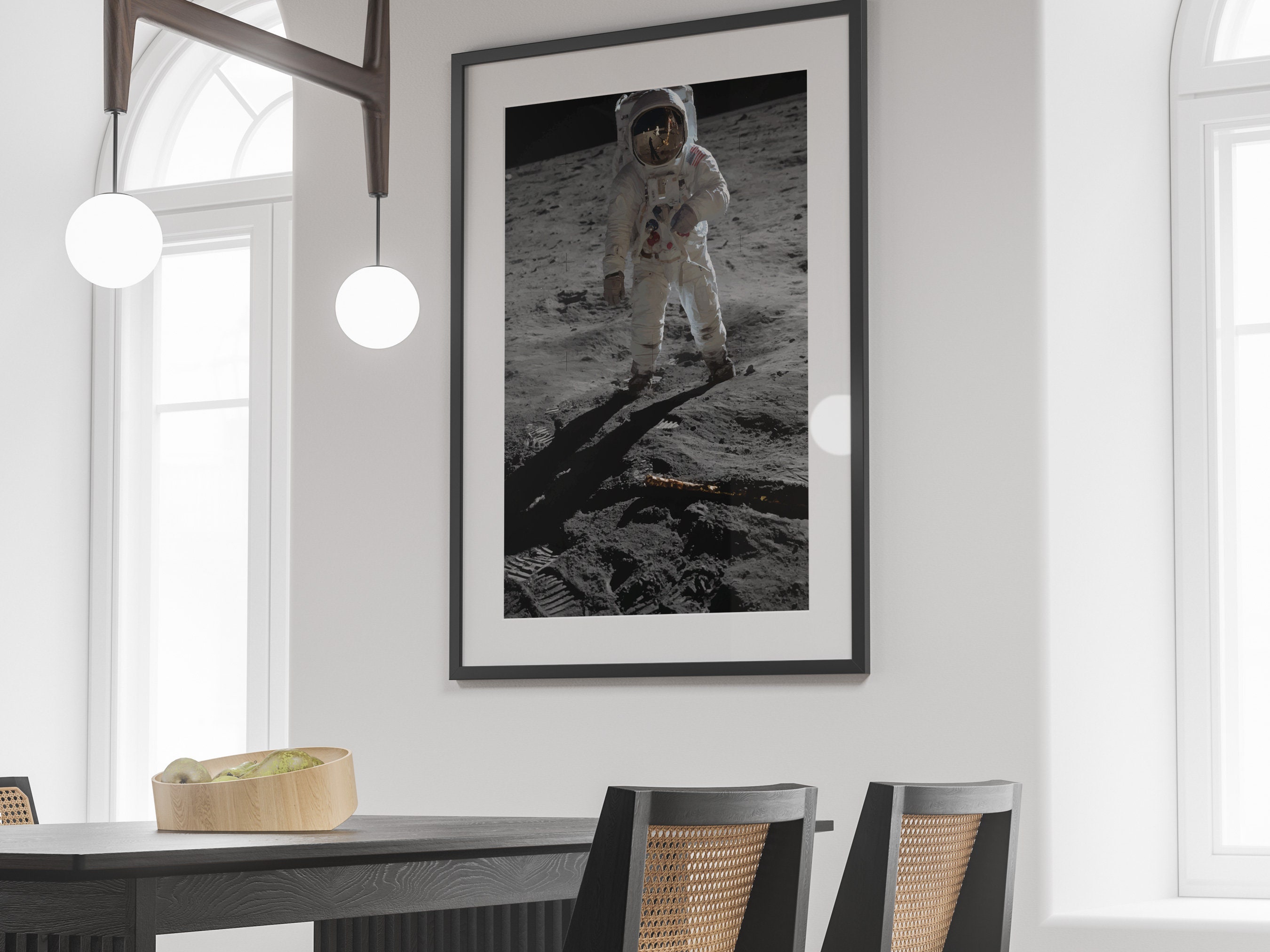 Vintage Apollo 11 Moon Landing Poster: NASA Space Print (digital ...