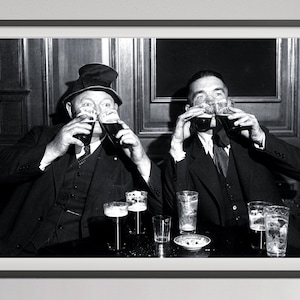 Prohibition Wall Art, Photo Print, Digital Download, Funny Bar Decor, Vintage Poster, 1920s, Men Drinking Beer, Speakesy Decor, Man Cave Art