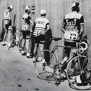 Tour de France Cycling Print, Black and White, Vintage Photography, Funny Bathroom Wall Art Print, Toilet Wall Art Decor, Digital Download
