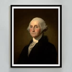 President George Washington Poster: Commander in Chief Print, Vintage Wall Art (Digital Download)