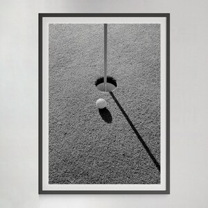 Golf Ball Print, Black and White, Vintage Golf Poster, Golf Printable Wall Art, Teen Boys Room Decor, Digital Download, Golf Lovers Gifts
