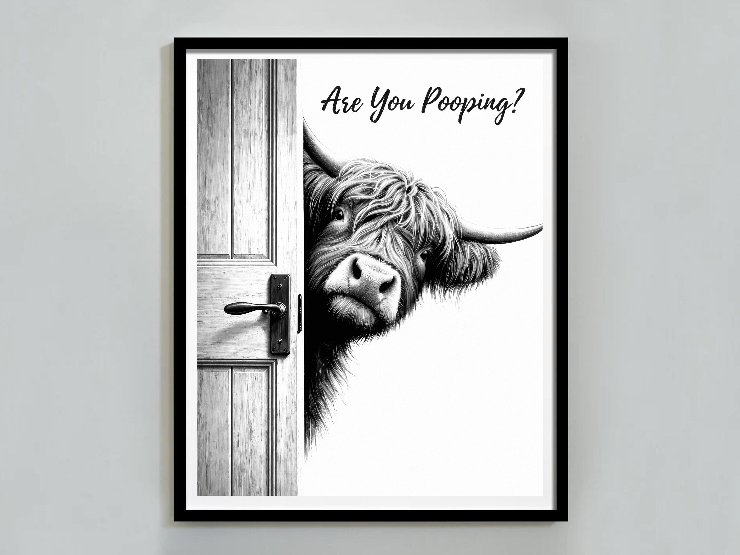 Sculpture Murale Vache Highland En Bois - Décoration Artisanale Riva Home - 47 Cm