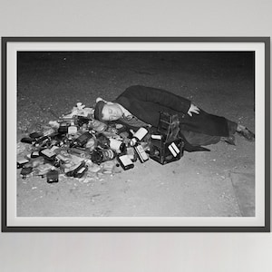 白黒、ビンテージ写真、面白い壁アート、アルコールポスター、禁酒法のプリント、バーカートの壁アート、ウイスキーポスター、1920年代、スピークイージーの装飾