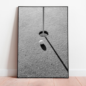 Golf Ball Print, Black and White, Vintage Golf Poster, Golf Printable Wall Art, Teen Boys Room Decor, Digital Download, Golf Lovers Gifts