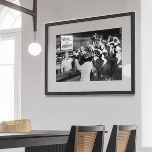 Prohibition Wall Art, Black and White, Prohibition Party Decor, Vintage Art Print, End Of Prohibition, Vintage Bar Decor, Beer Wall Art