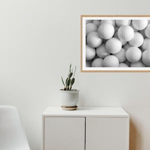 Golf Balls Print, Black and White, Vintage Golf Poster, Golf Printable Wall Art, Teen Boys Room Decor, Digital Download, Golf Lovers Gifts
