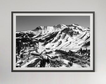 Mammoth Mountain Ski Resort Print: Vintage California Travel Poster (Digital Download)