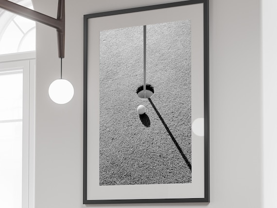 Golf Ball Print, Black and White, Vintage Golf Poster, Golf Printable Wall Art, Teen Boys Room Decor, Digital Download, Golf Lovers Gifts