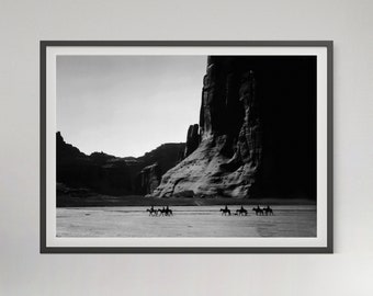 Vintage Cowboy Photo Print: Black and White Western Wall Art (Digital Download)