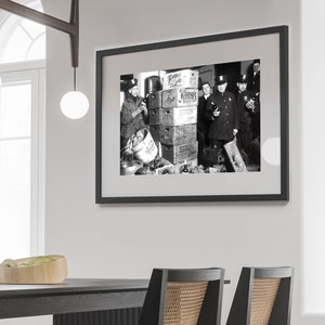 Prohibition Police Raid Poster: Black and White Vintage Photo (Digital Download)