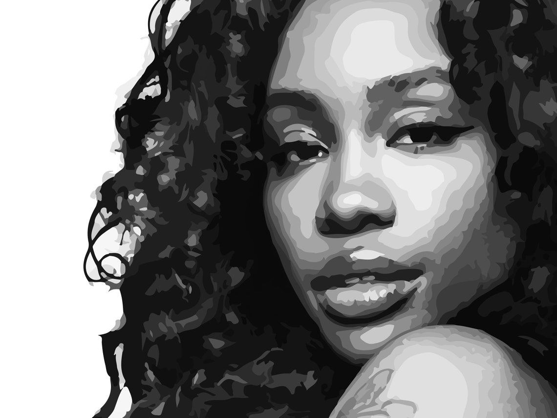 SZA Poster Sza Print Sza Album Cover Poster SZA Wall Art Etsy