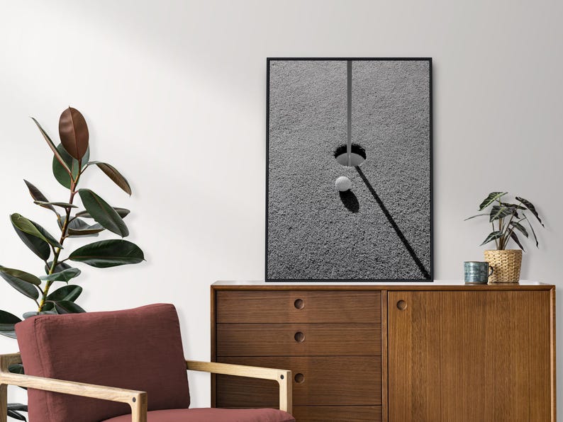 Golf Ball Print, Black and White, Vintage Golf Poster, Golf Printable Wall Art, Teen Boys Room Decor, Digital Download, Golf Lovers Gifts