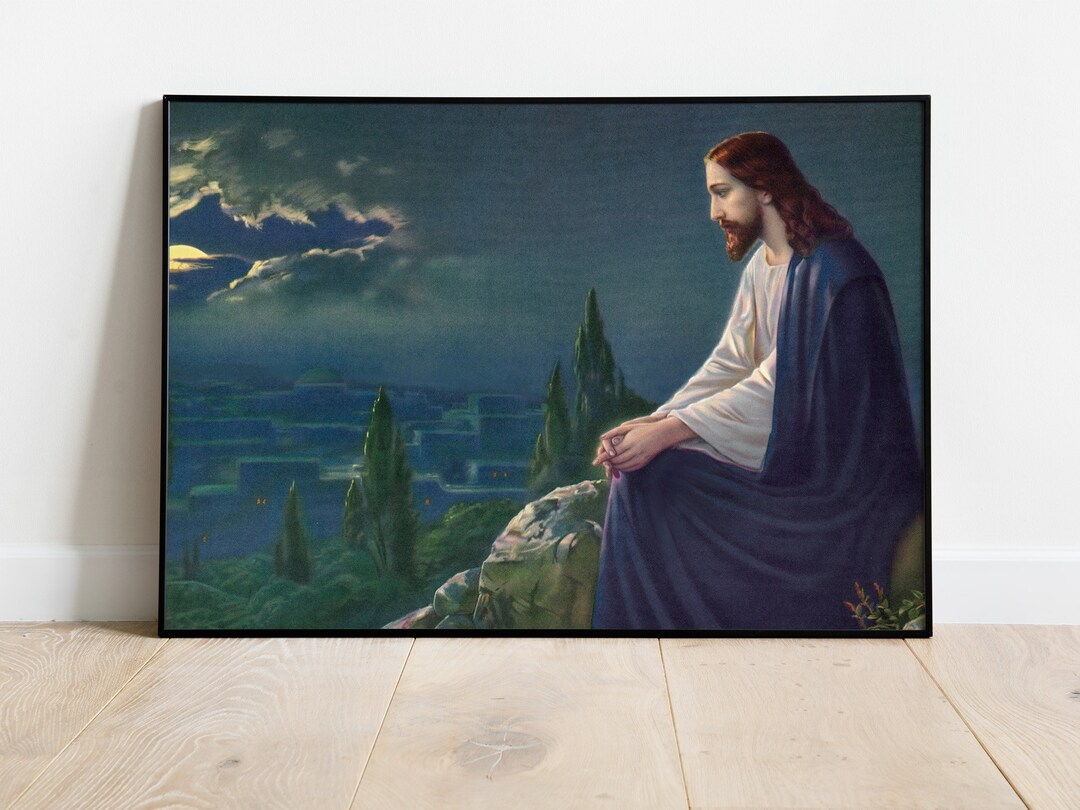 Jesus Painting Christian Wall Art Jesus Christ Print Jesus - Etsy