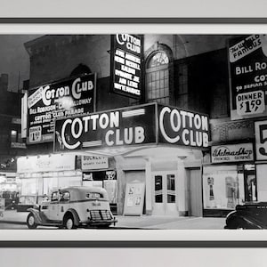 Cotton Club Harlem New York City print, jaren 1920, zwart-wit, kunst aan de muur, vintage foto, jazz poster, decor disco party, digitale download