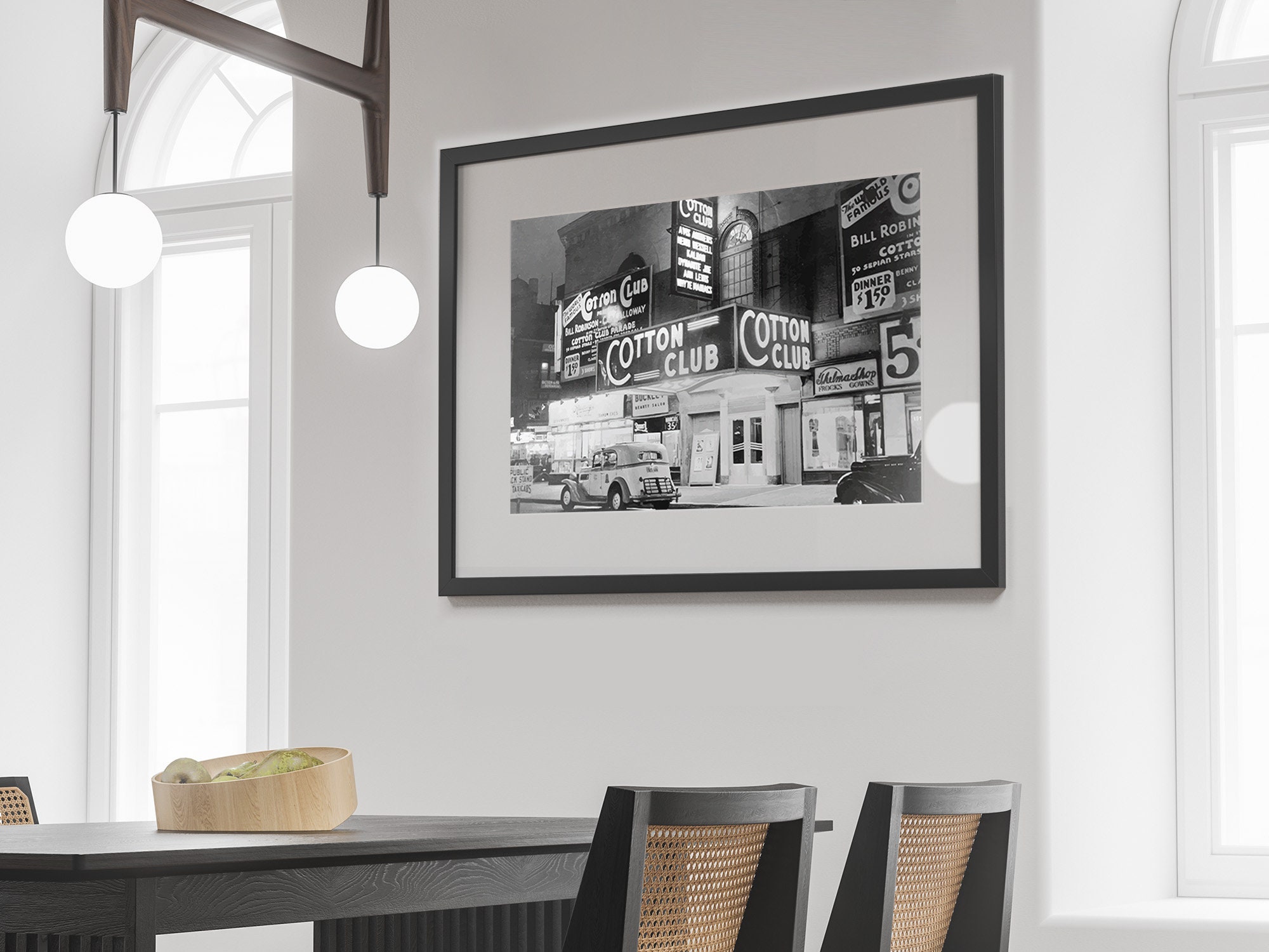 コットンクラブ ハーレムプリント：1920年代のジャズポスター（デジタルダウンロード） - Etsy 日本, image size:2000x1500