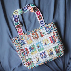 Spanish Folk Loteria Tote Bag - Mexican Purse