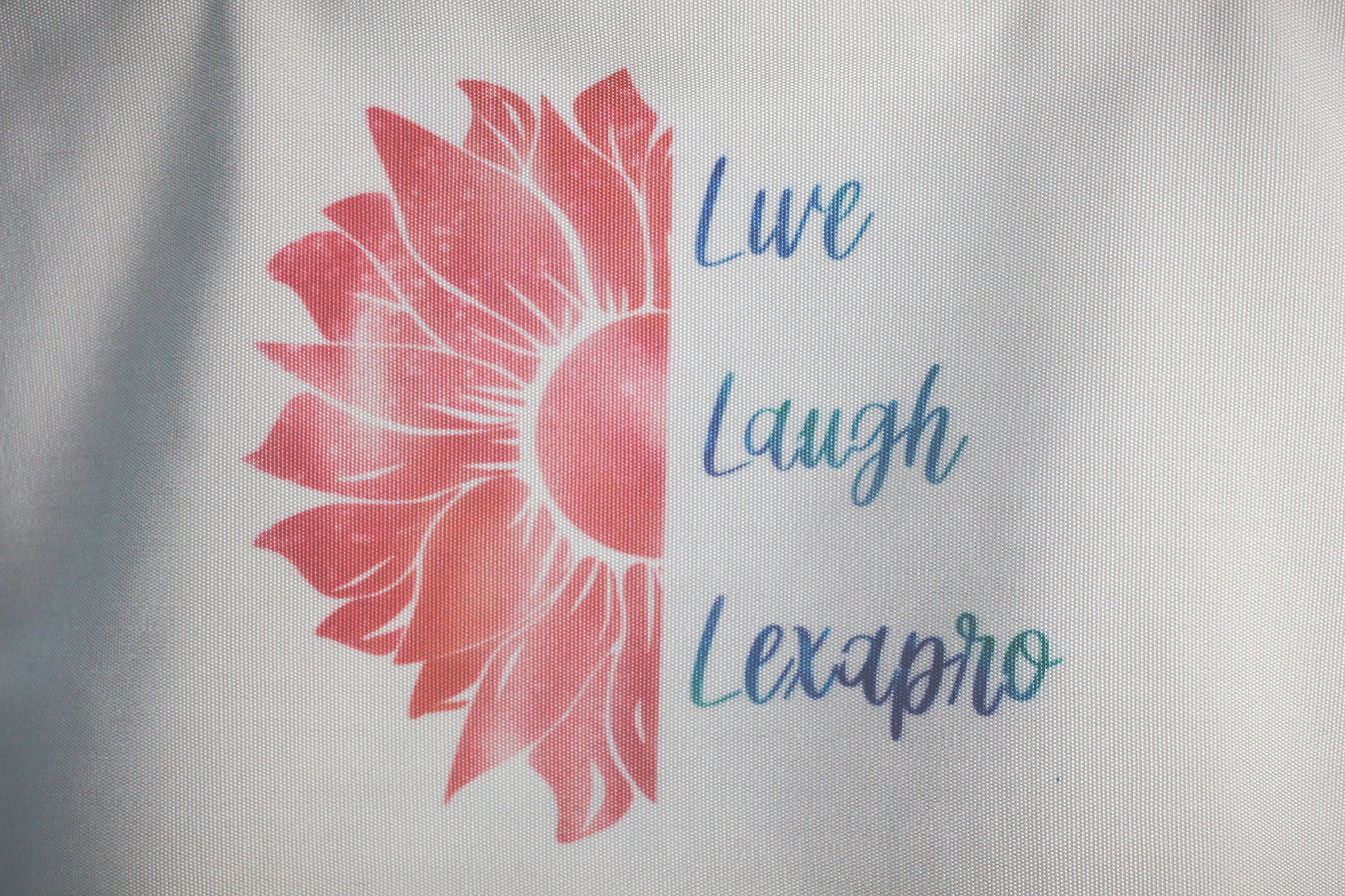 Live Laugh Lexapro SSRI Medicine Reminder Sticker For