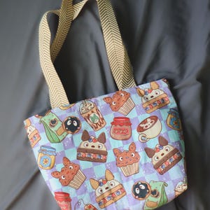 Studio Ghibli Sweet Treat Tote Bag - Kawaii Cupcake Anime Tote