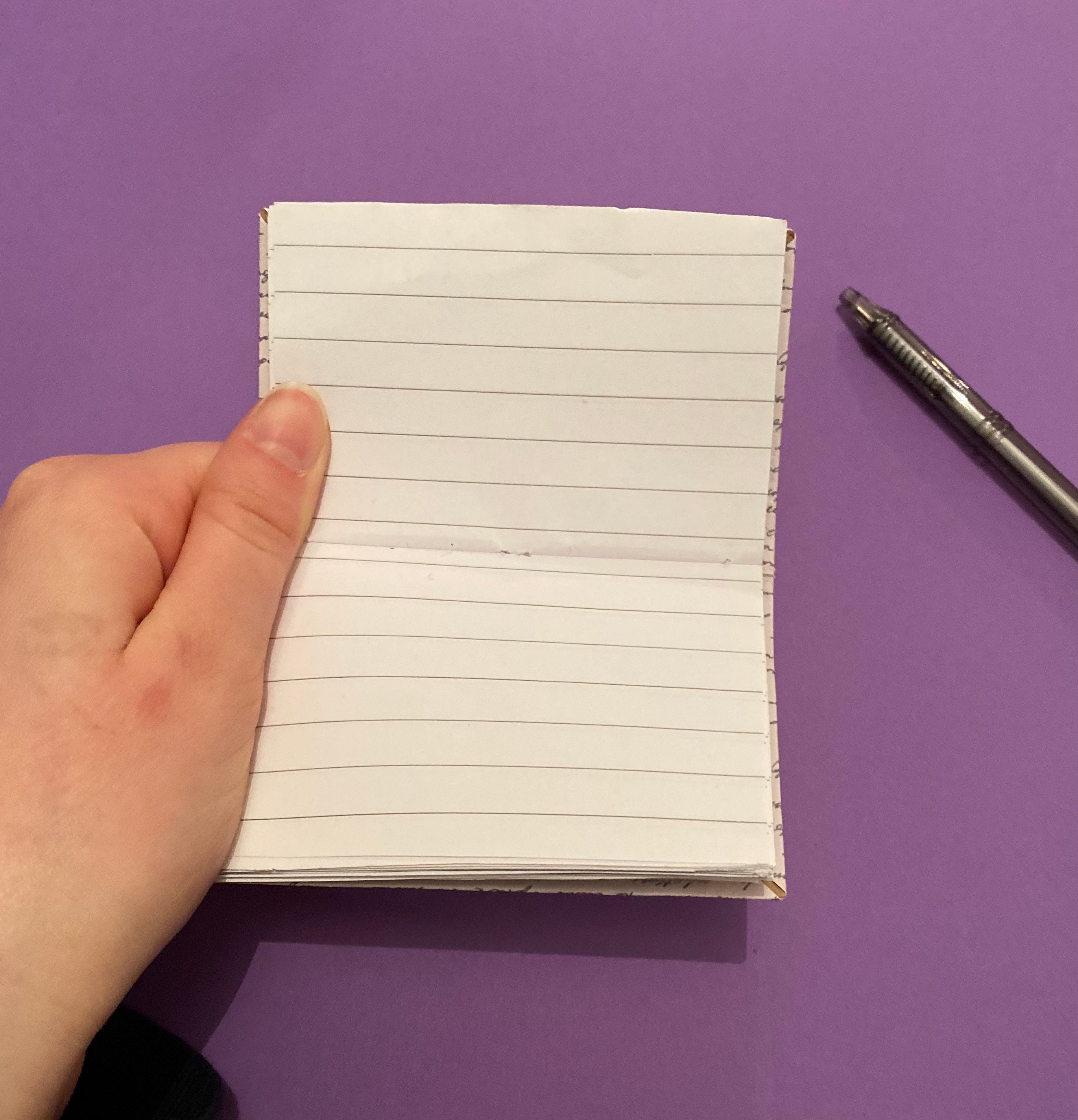 Mini PocketSized FlipUp Notebook Recycled Lined Paper Etsy