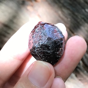 Almandine Garnet Specimen  from Vietnam/ dark red Almandine Garnet Specimen specimen/ raw garnet crystal