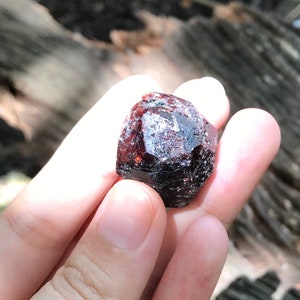 Almandine Garnet Specimen  from Vietnam/ dark red Almandine Garnet Specimen specimen/ raw garnet crystal
