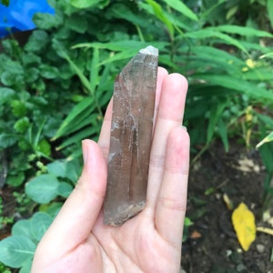 Dark smoky quartz symbiotic specimen from Vietnam-  smoky quartz