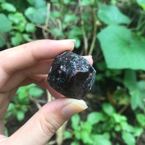 Almandine Garnet Specimen  from Vietnam/ dark red Almandine Garnet Specimen specimen/ raw garnet crystal