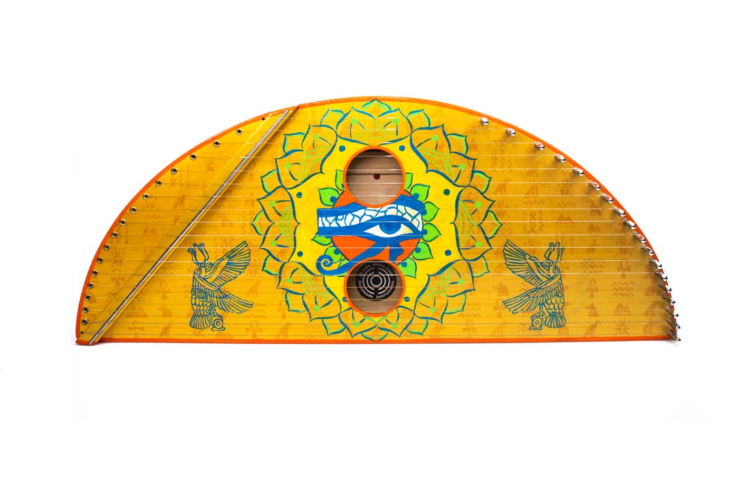 Soundboard Harp egypt 18 Strings lyre Harp Psaltery Zither Handmade