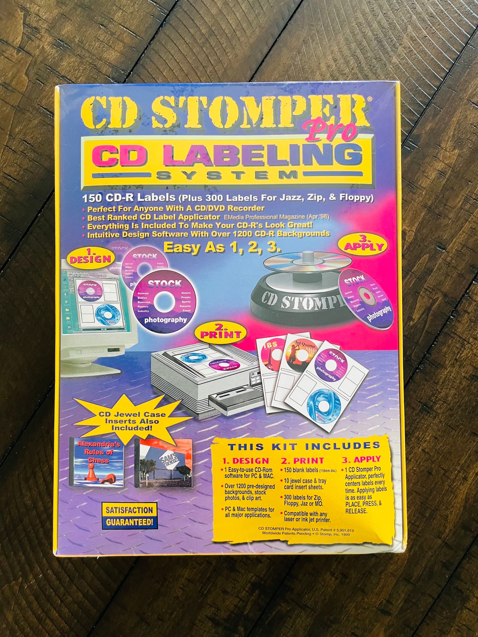 CD Stomper Pro CD Labeling System 150 CDR Labels 1999 Etsy