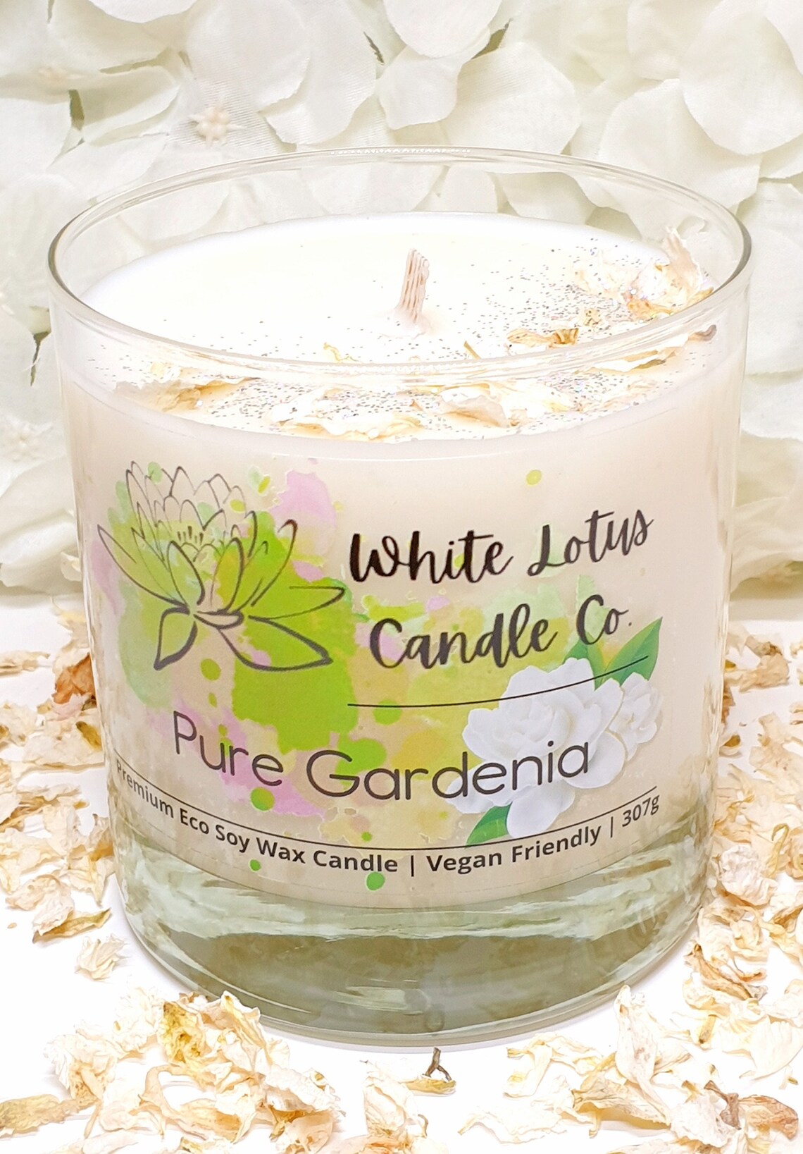 Pure Gardenia Candle Luxury Scented Eco Soy Wax Candle Etsy