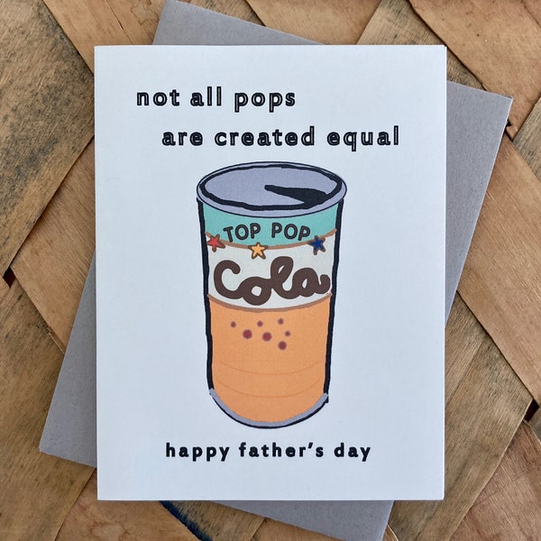 Top Pop Soda Can Father's Day Card