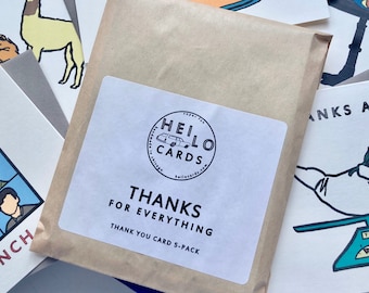 Thanks for Everything 5-Pack Thank You Cards (Buyer's Choice)