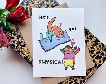 Let's Get Physical Gophers Love Card