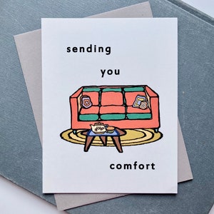 Kuschelige Comfort Get Well Grußkarte