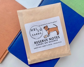 Reserve Notes 5-Pack Greeting Card Variety Set (Buyer's Choice!)