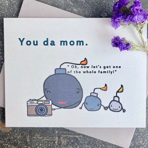 Da Mom Cutie Bombs Tarjeta del Día de la Madre
