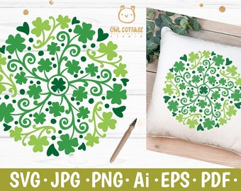 Download Shamrock Mandala Svg Etsy