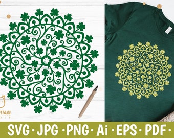 Download Shamrock Mandala Svg Etsy
