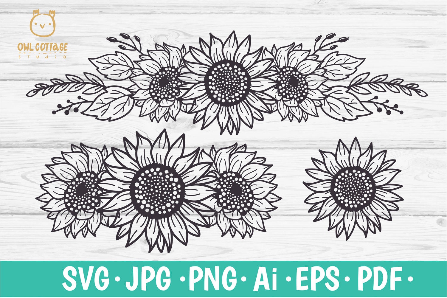 Free Free 335 Sunflower Corner Border Svg SVG PNG EPS DXF File