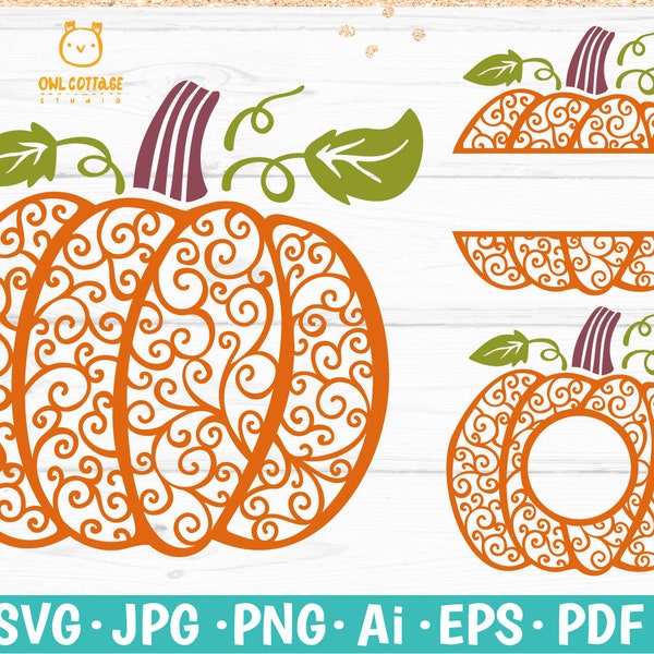 Swirly Pumpkin svg, Patterned Pumpkin cut file , pumpkin vinyl shirts, fancy pumpkin svg,Decorative Pumpkin svg, Fall Clipart