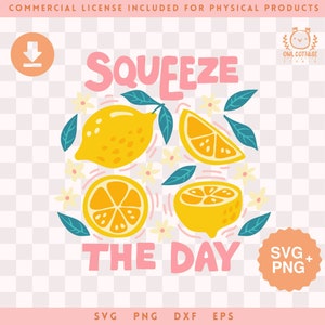 Lemons svg, Squeeze The Day svg & png, Motivational t-shirt idea
Trendy Inspirational Summer Designs for Commercial Use