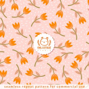 Tulipes pastel Pâques printemps transparente motif de répétition pour la sublimation de tissu. Impression florale transparente. Format 300 DPI PNG et JPEG et transparent