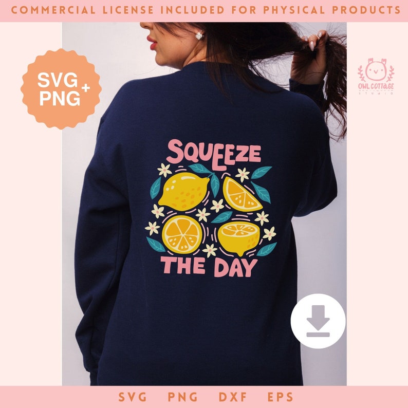 Lemons svg, Squeeze The Day svg & png, Motivational t-shirt idea
Trendy Inspirational Summer Designs for Commercial Use