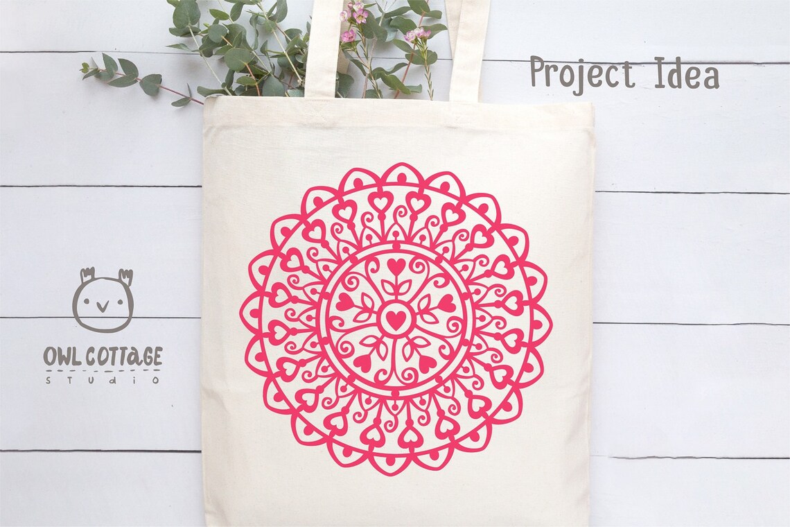 Download Valentine Mandalas and Monograms with hearts svg Bundle | Etsy