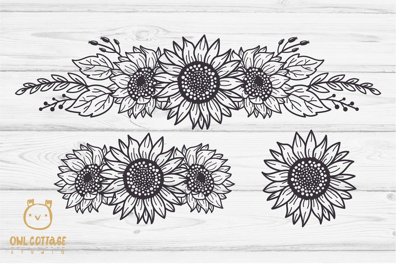 Free Free 194 Sunflower Border Svg SVG PNG EPS DXF File