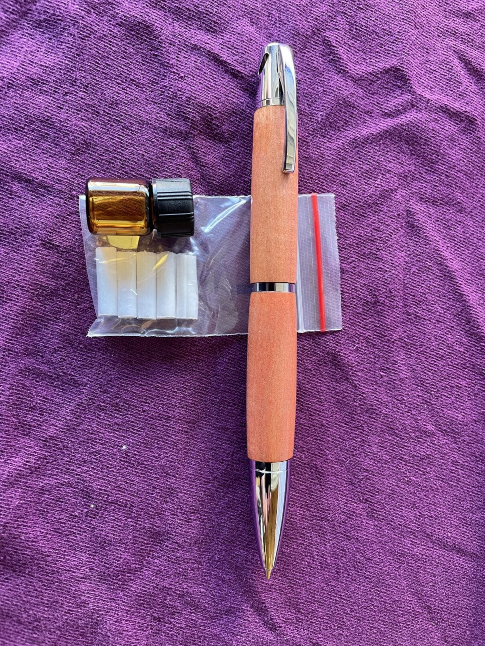 Aromatherapy Diffuser Pen Hand Turned Pink Ivory Etsy Ireland