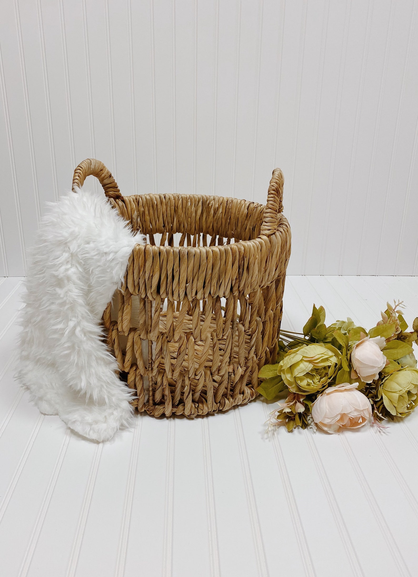 Rattan Basket Newborn Photography prop Etsy
