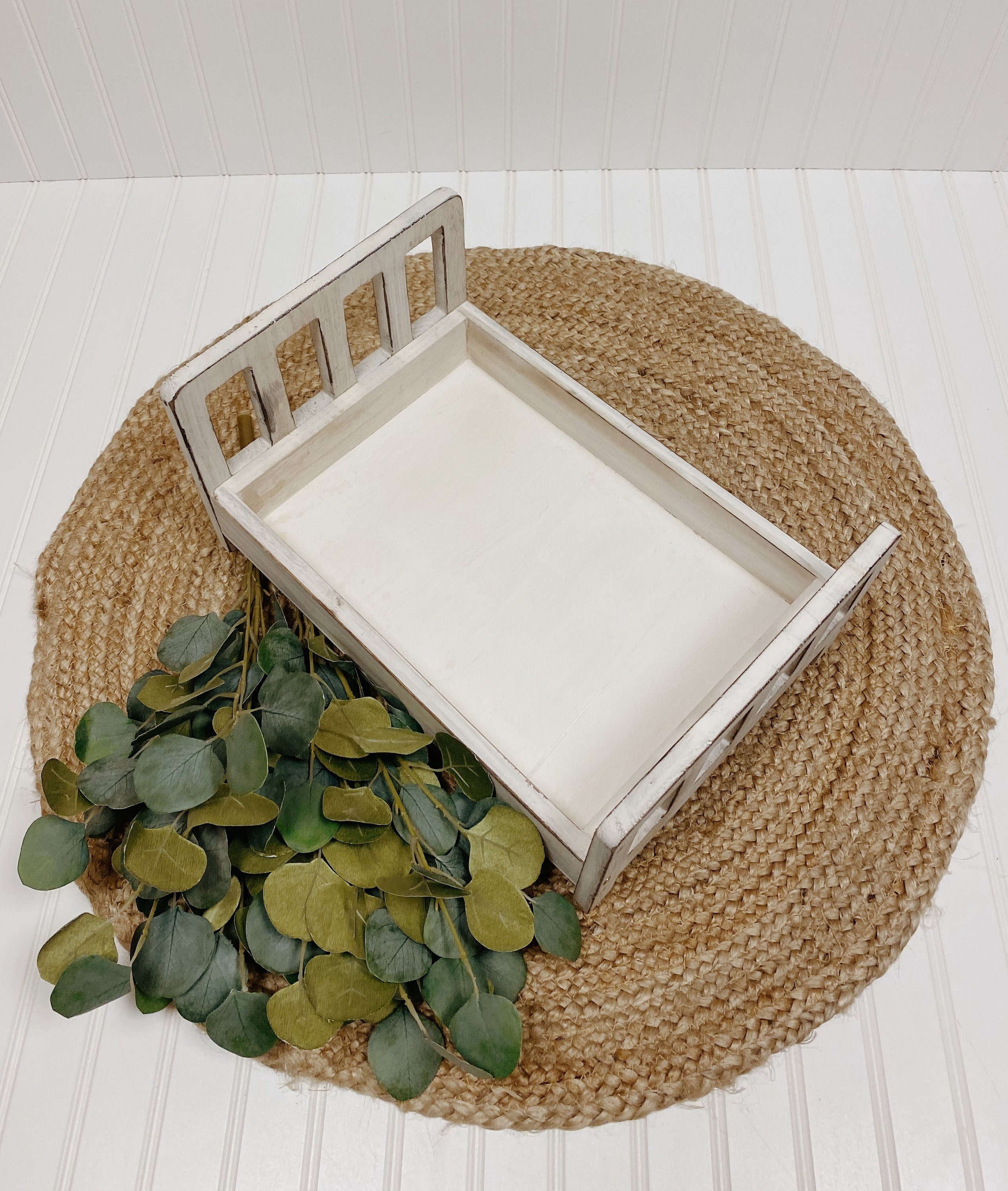 Newborn Prop Bed Rustic White Newborn Bed Newborn Etsy