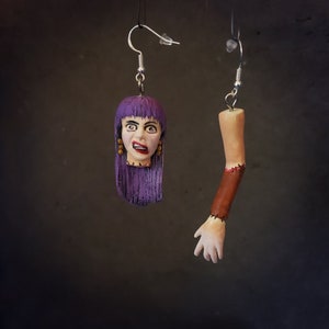 Frankenhooker Handmade Resin Earrings